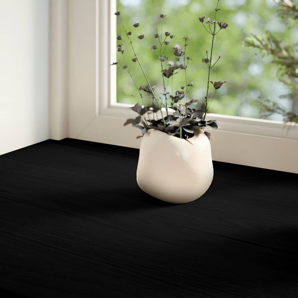 vidaXL Fensterbänke 2 Stk. Dunkelbraun 90x20x2 cm Massivholz Eiche