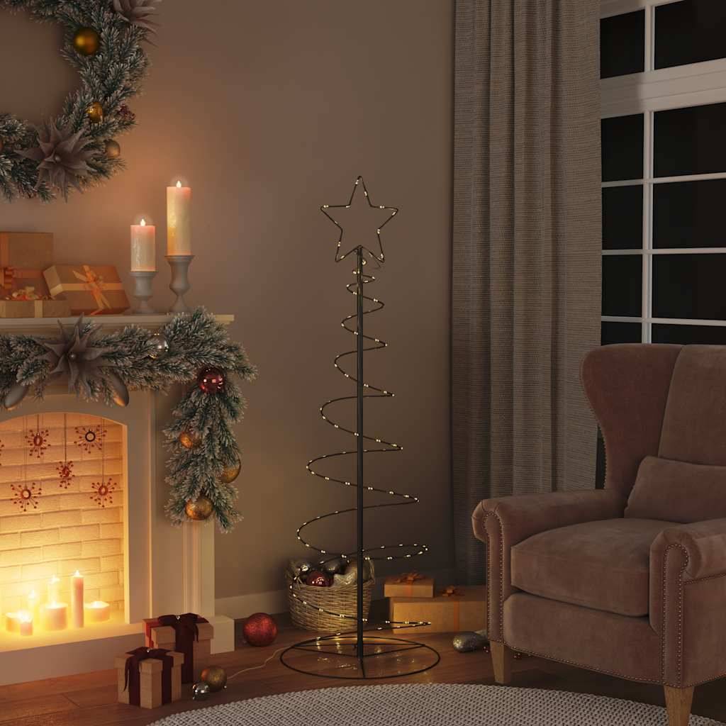 vidaXL LED Weihnachtsbaum 100 LEDs Warmweiß 150 cm