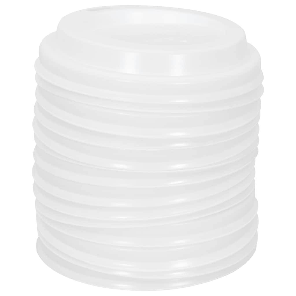 vidaXL Pappbecher mit Deckeln 1000 Stk. 4oz 100ml
