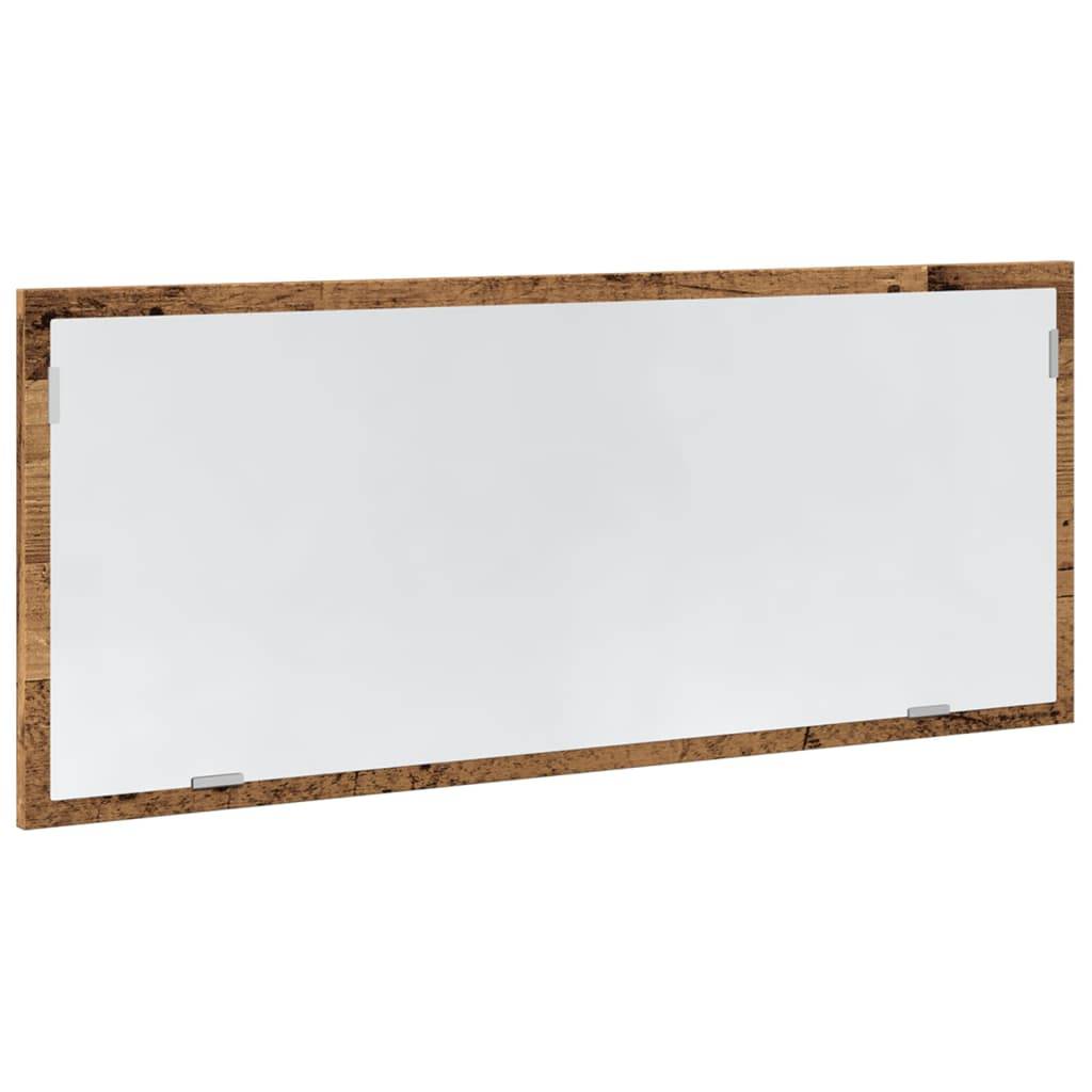 vidaXL LED-Badspiegel Altholz-Optik 100x8,5x37 cm Holzwerkstoff