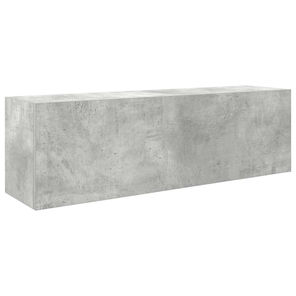 vidaXL Bad-Wandschrank Betongrau 100x25x30 cm Holzwerkstoff
