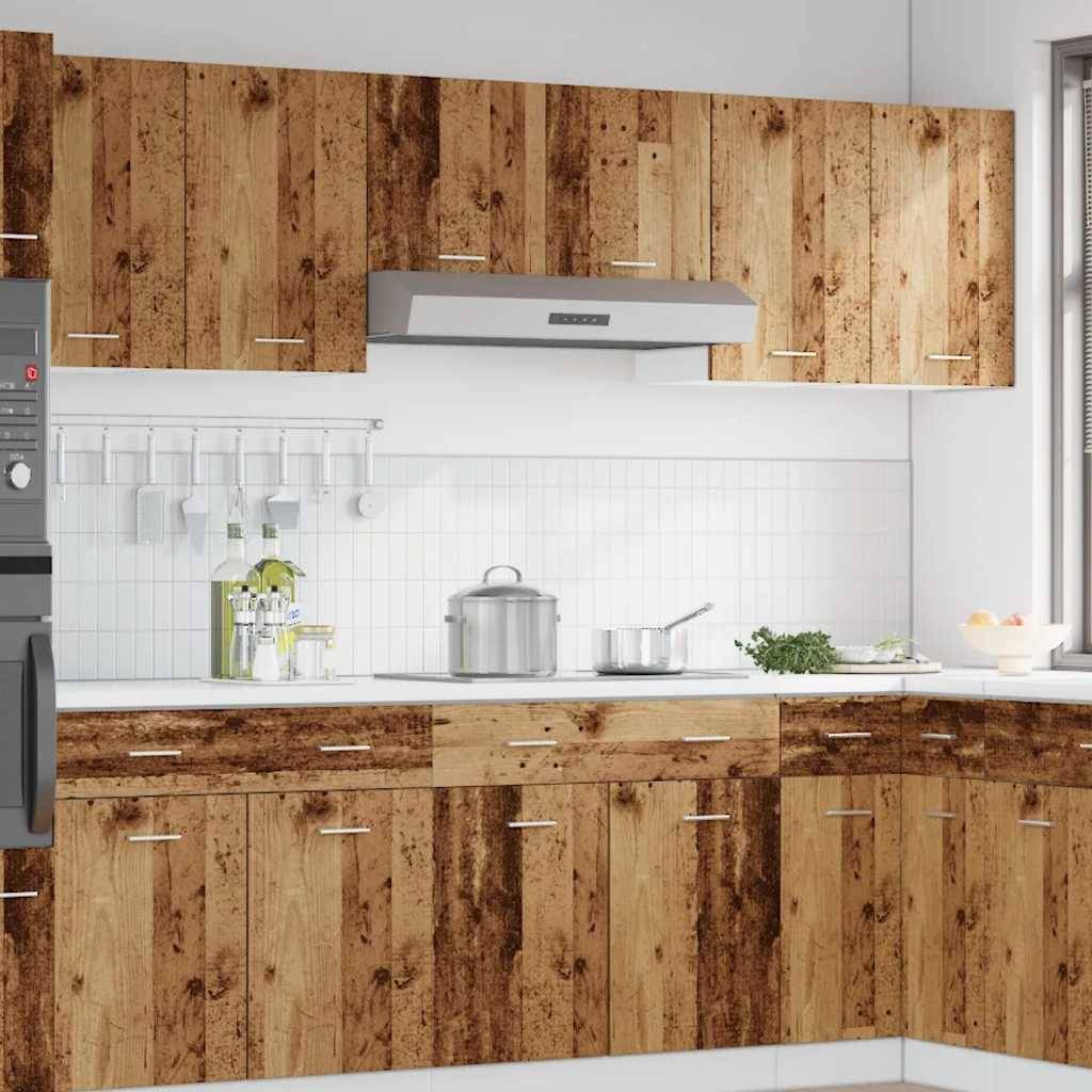 vidaXL Hängeschrank Lyon Altholz-Optik 40x31x60 cm Holzwerkstoff
