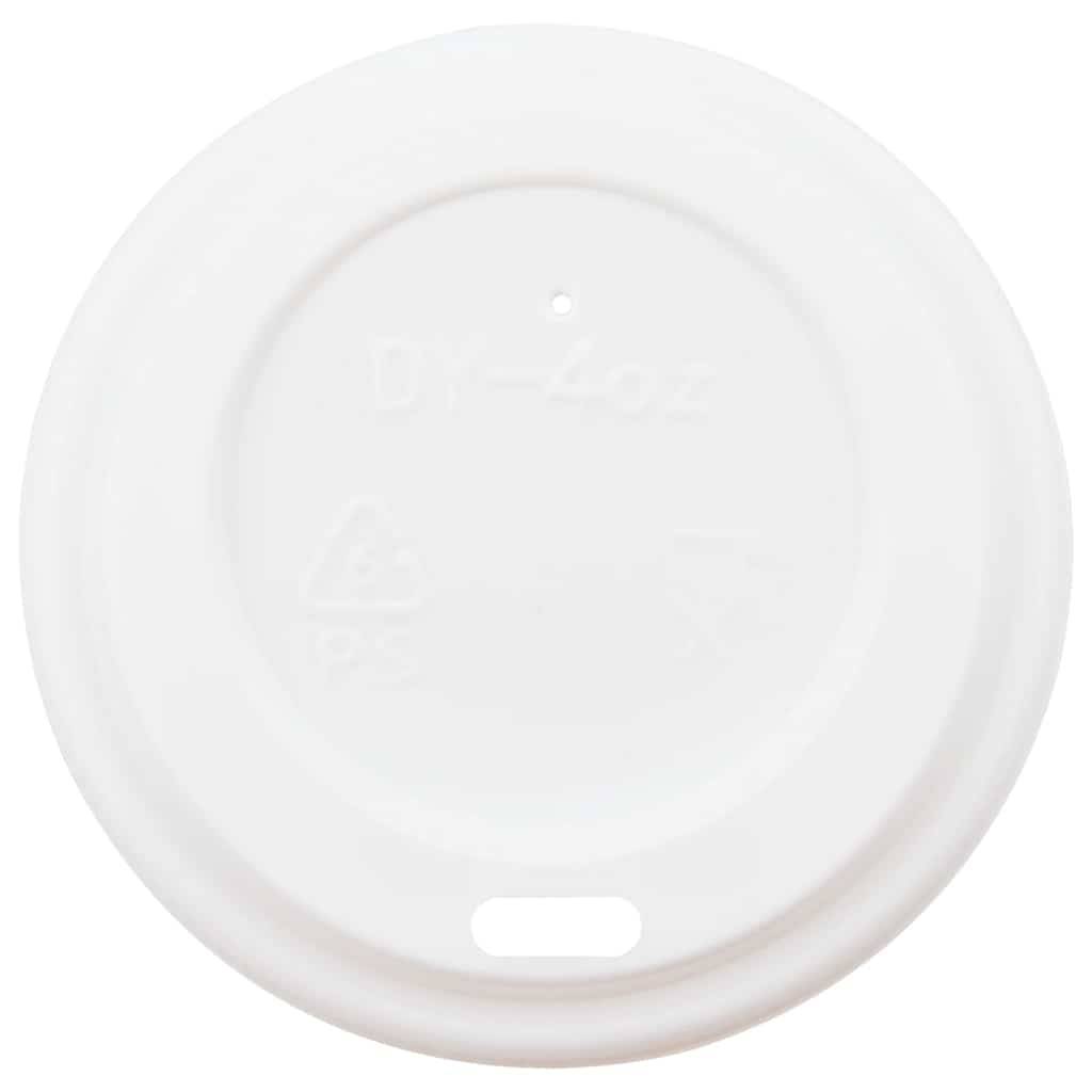 vidaXL Pappbecher mit Deckeln 1000 Stk. 4oz 100ml