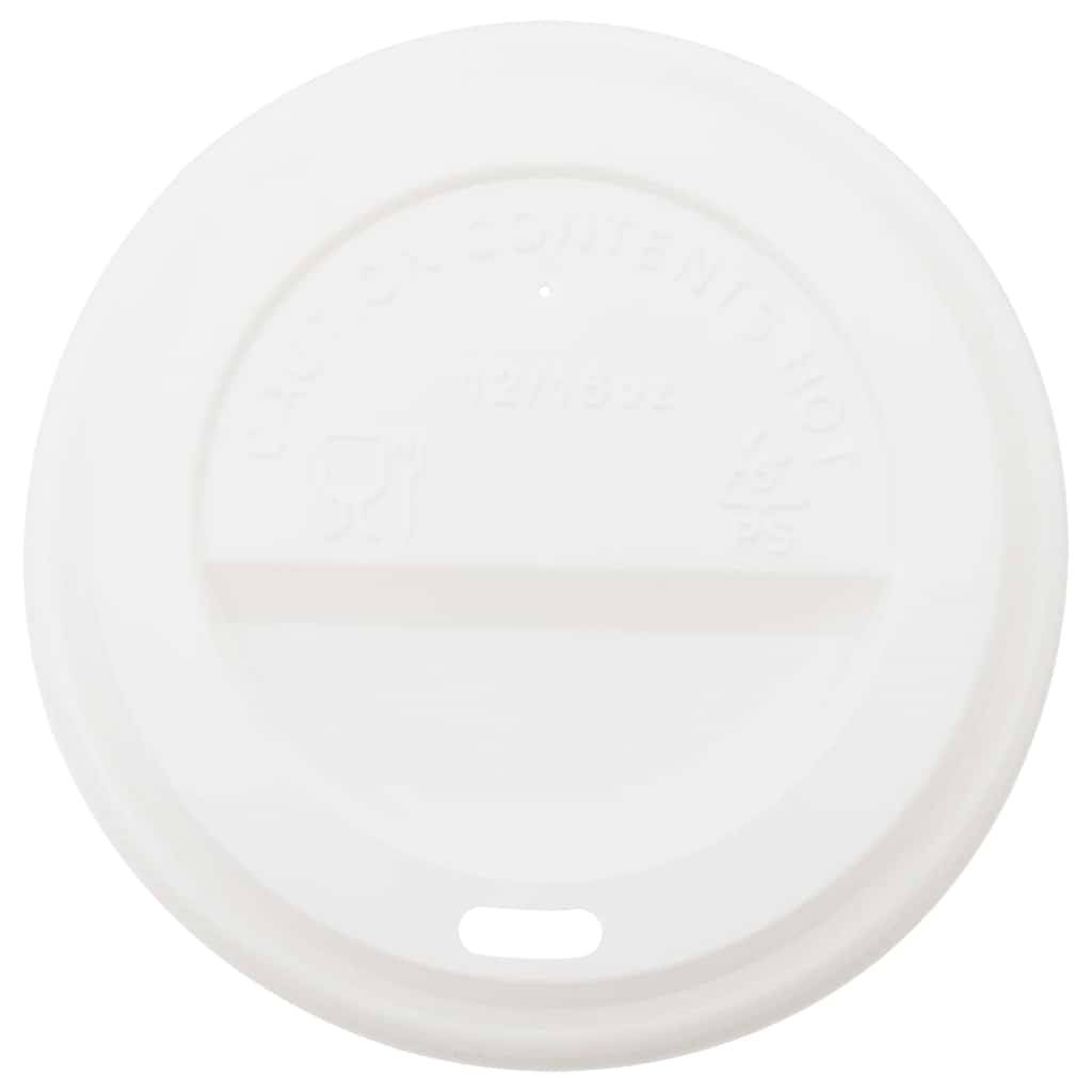 vidaXL Pappbecher mit Deckeln 1000 Stk. 12oz 300ml
