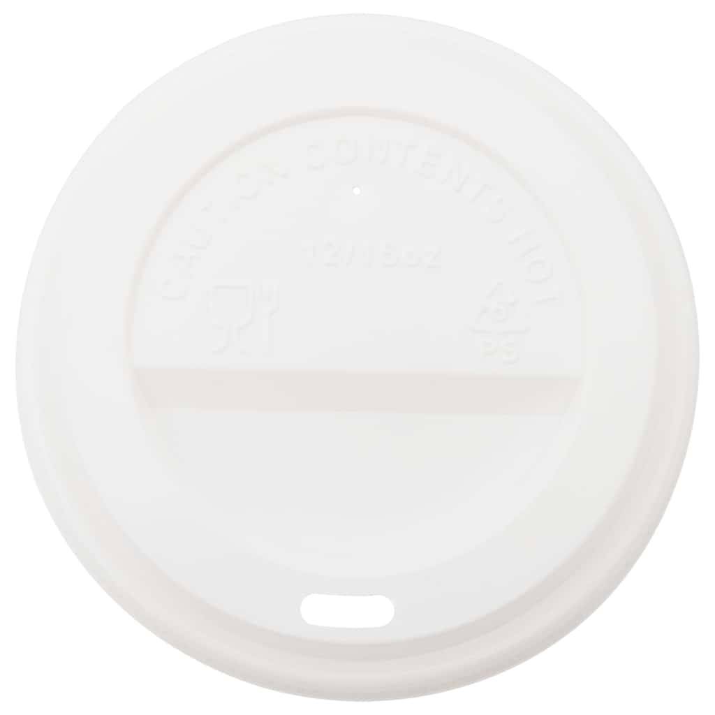 vidaXL Pappbecher mit Deckeln 1000 Stk. 4oz 100ml