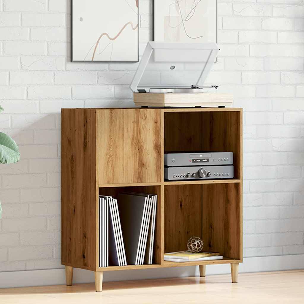 vidaXL Plattenschrank Artisan-Eiche 84,5x38x89 cm Holzwerkstoff