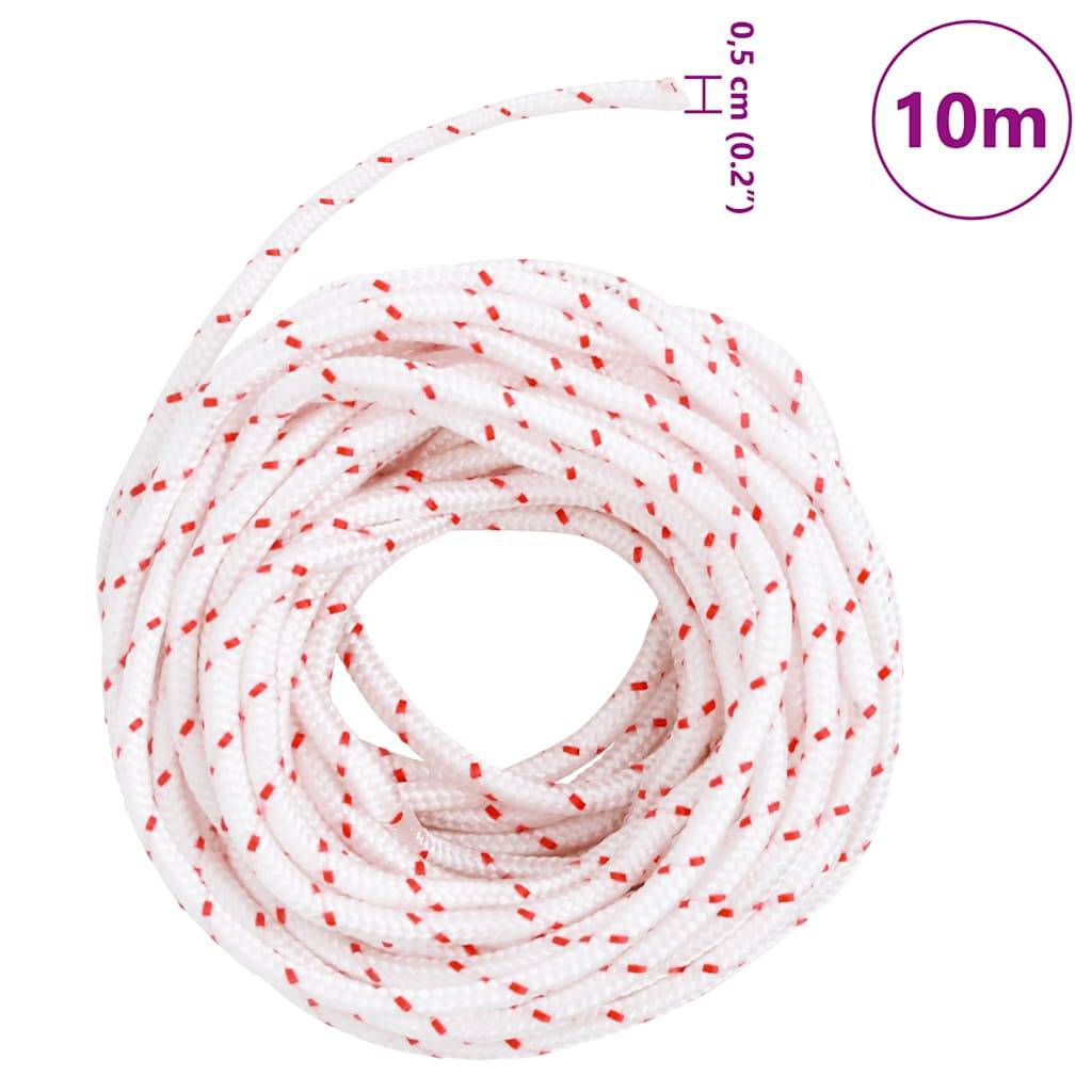 vidaXL Starterseil Weiß und Rot Ø5 mm 10 m Nylon