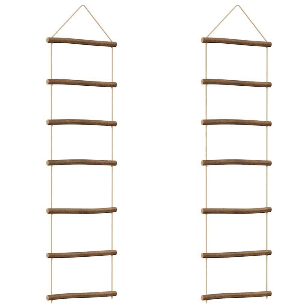 vidaXL Wanddekorationen in Leiterform 2Stk. 30x100cm Natürlicher Zweig