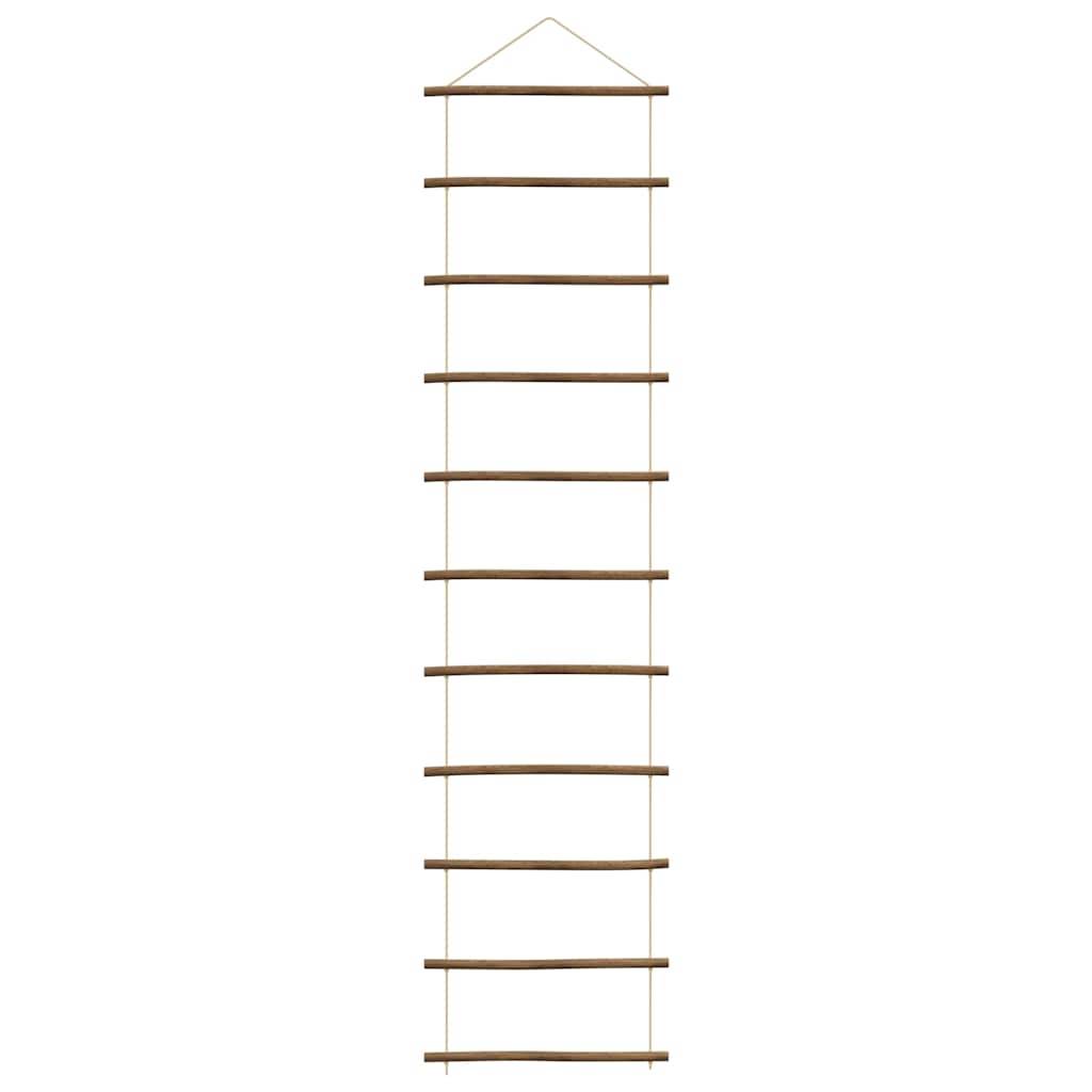 vidaXL Wanddekoration in Leiterform 50x200 cm Natürlicher Zweig