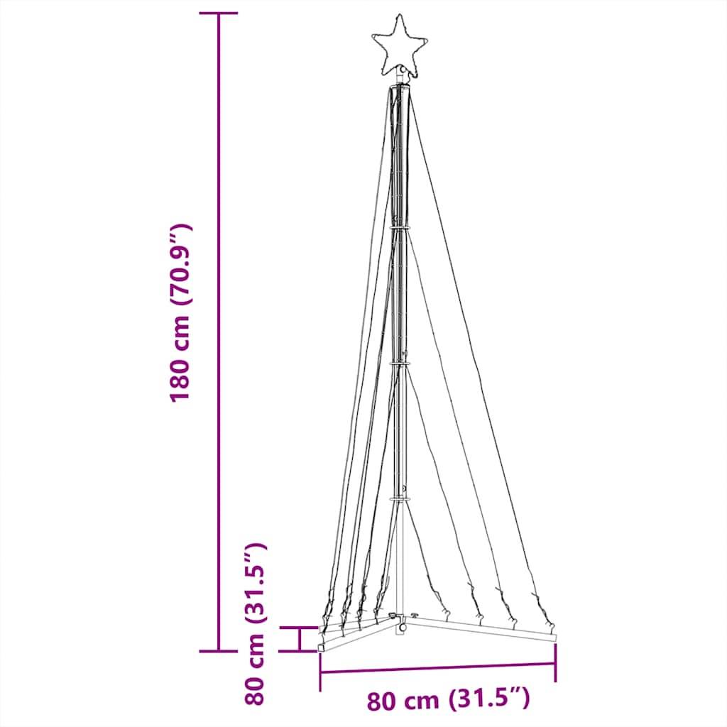 vidaXL LED Weihnachtsbaum 339 LEDs Warmweiß 187 cm