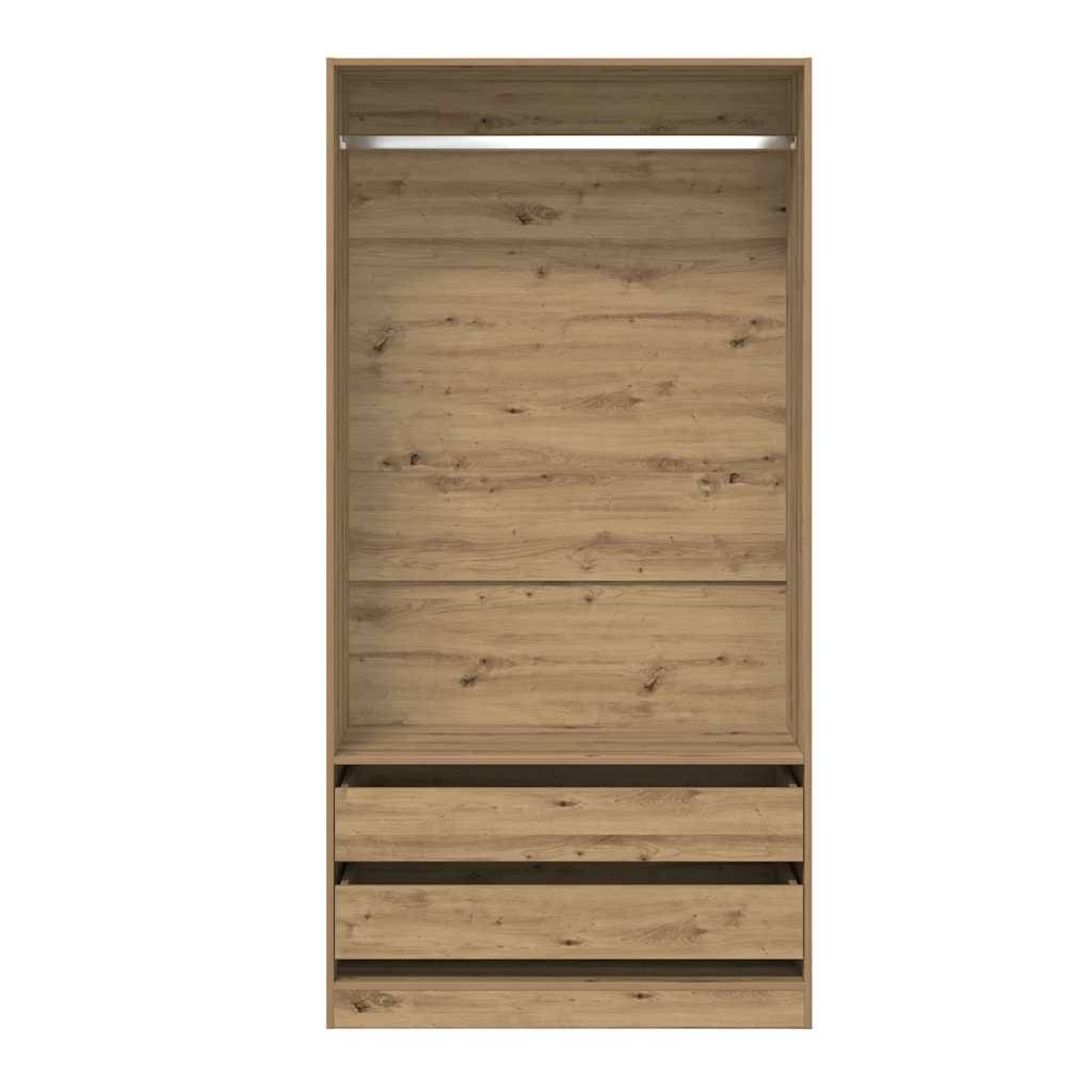 vidaXL Kleiderschrank Artisan-Eiche 100x50x200 cm Holzwerkstoff