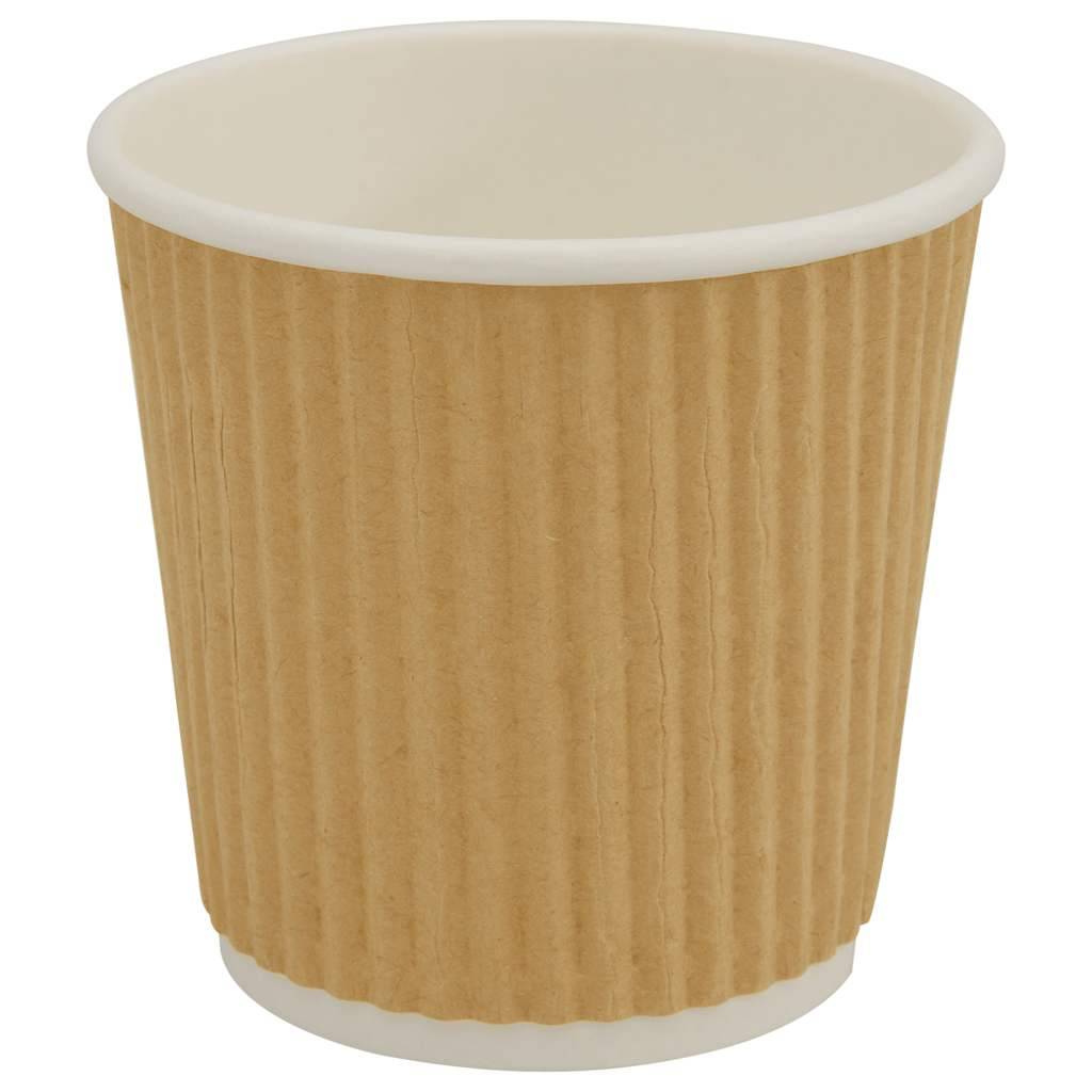 vidaXL Pappbecher mit Deckeln 1000 Stk. 4oz 100ml