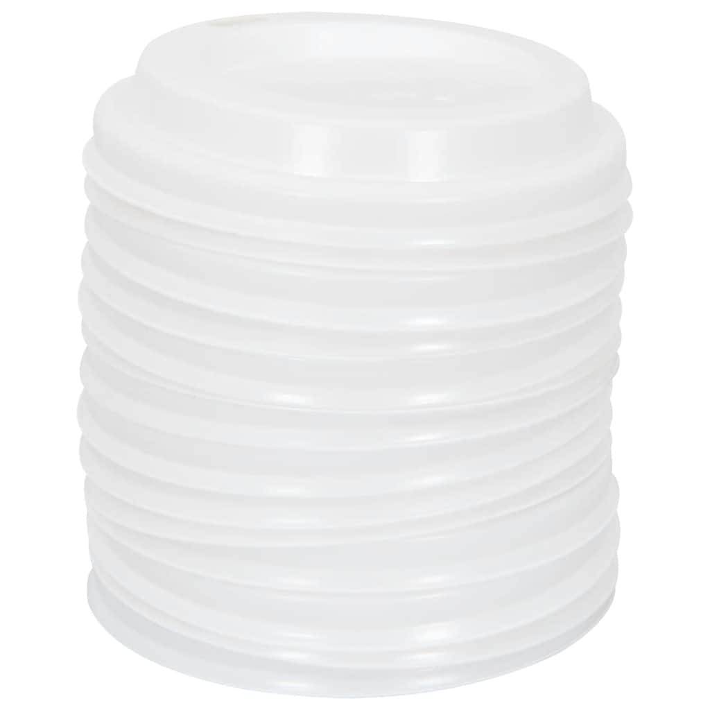 vidaXL Pappbecher mit Deckeln 1000 Stk. 4oz 100ml