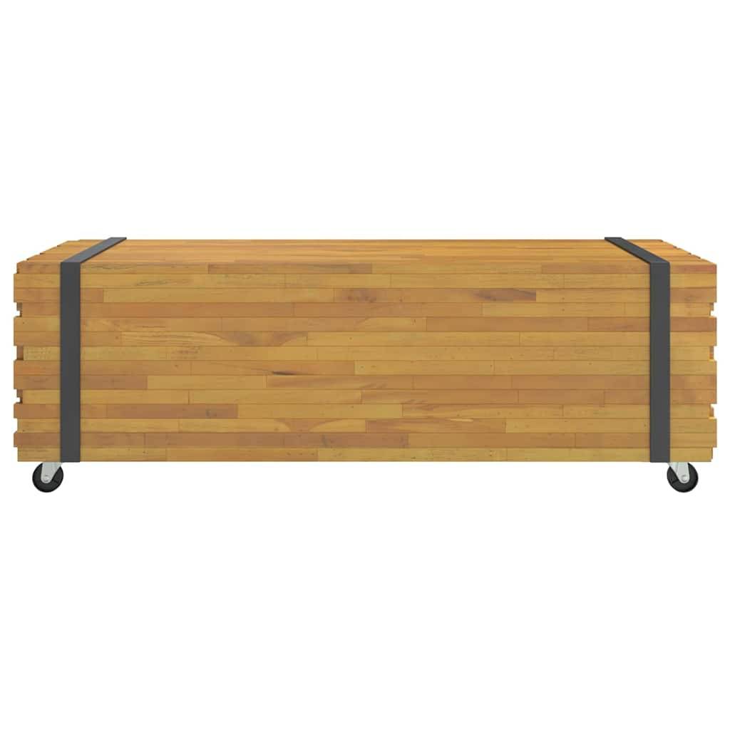 vidaXL Couchtisch 110x45x35 cm Massivholz Teak