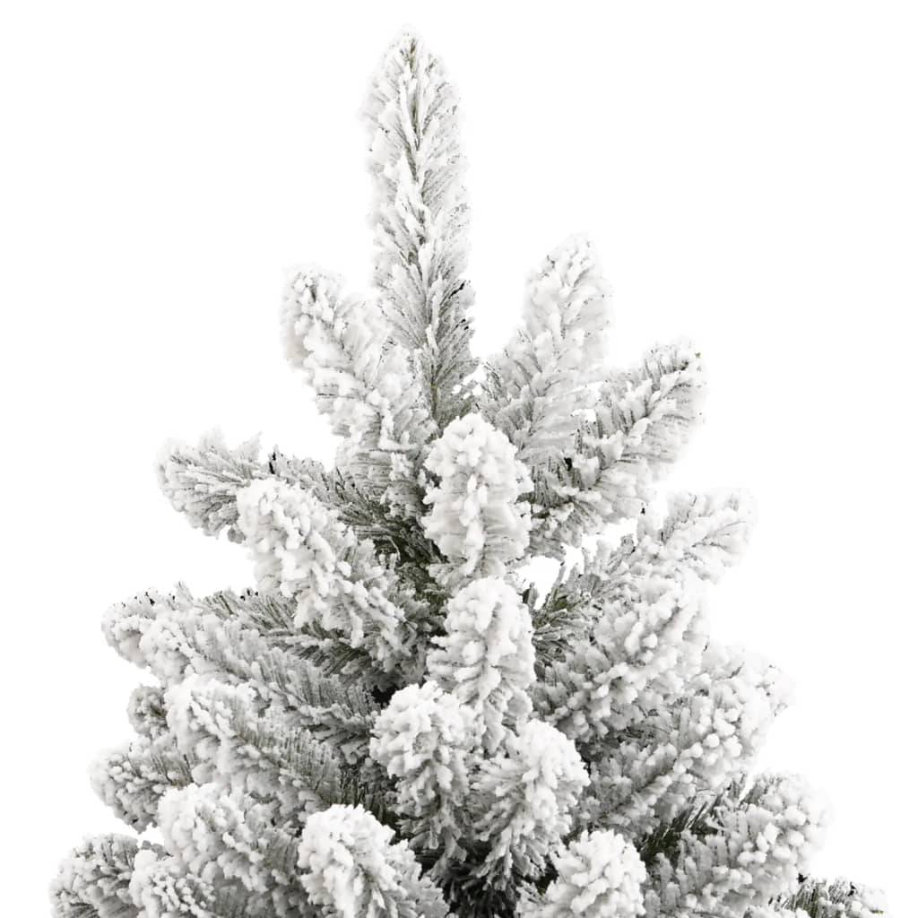 vidaXL Künstlicher Weihnachtsbaum Klappbar Beschneit 210 cm
