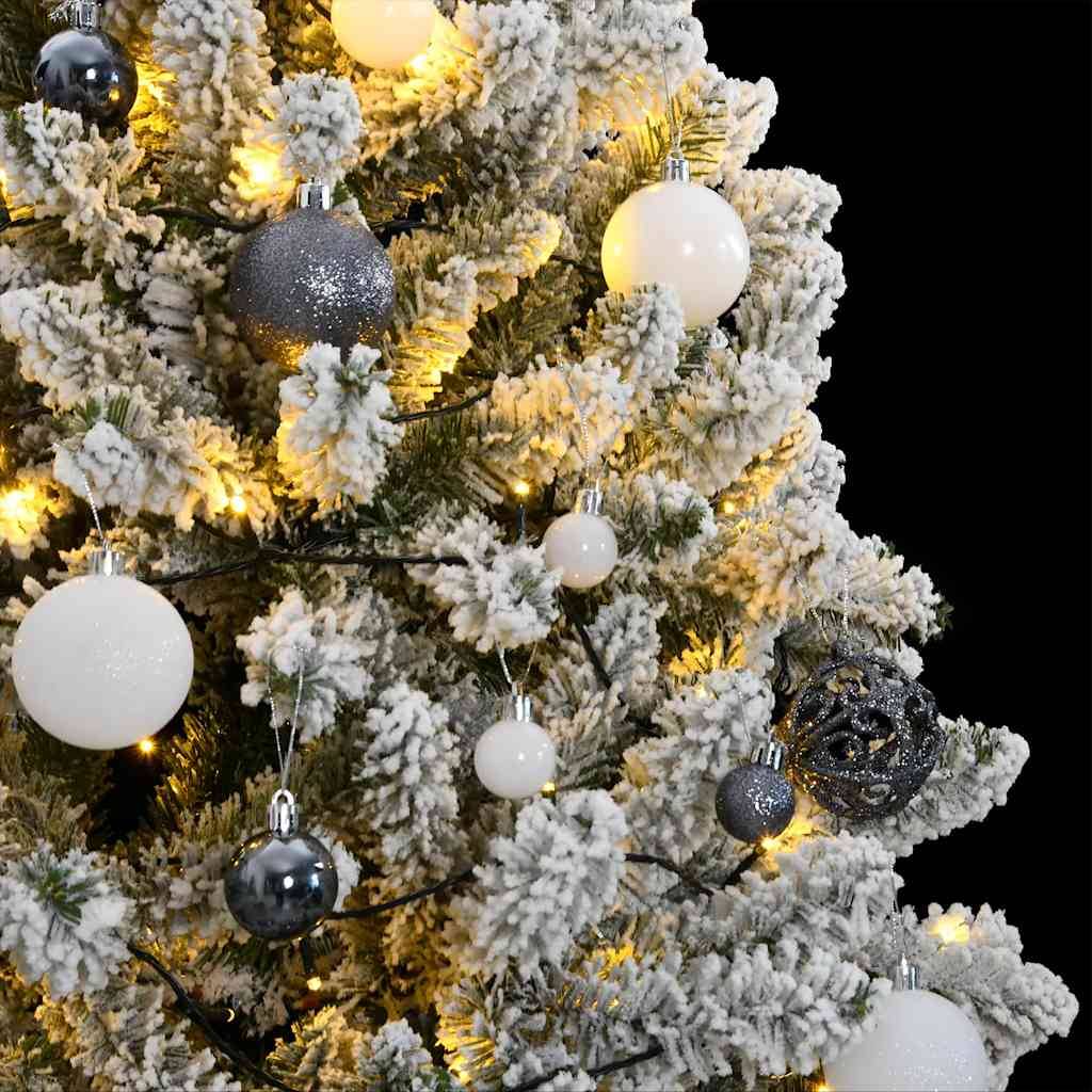 vidaXL Künstlicher Weihnachtsbaum Klappbar 300 LEDs & Kugeln 240 cm