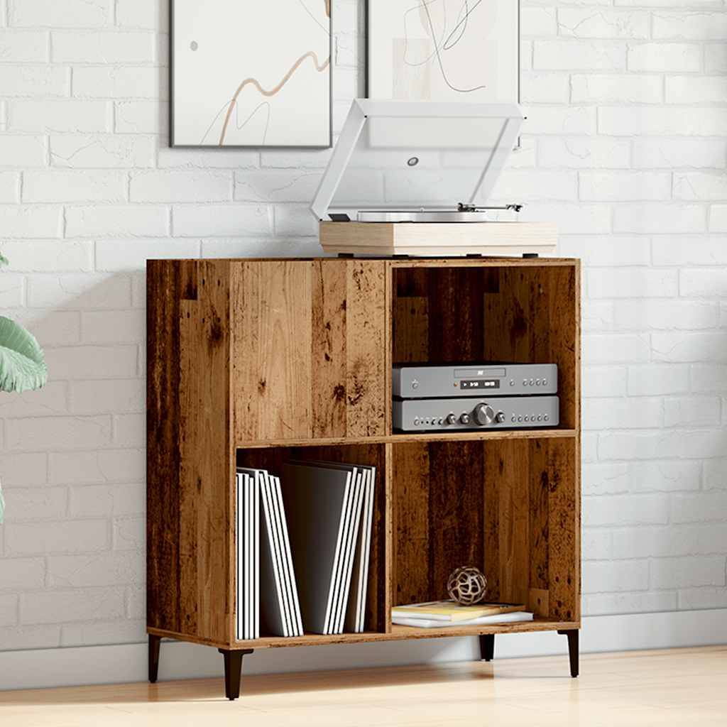 vidaXL Plattenschrank Altholz-Optik 84,5x38x89 cm Holzwerkstoff