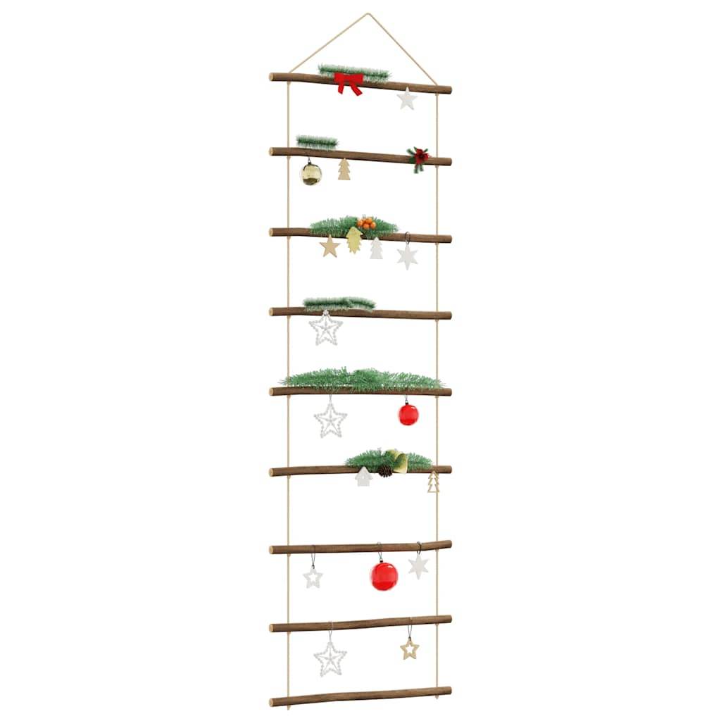 vidaXL Wanddekoration in Leiterform 50x150 cm Natürlicher Zweig