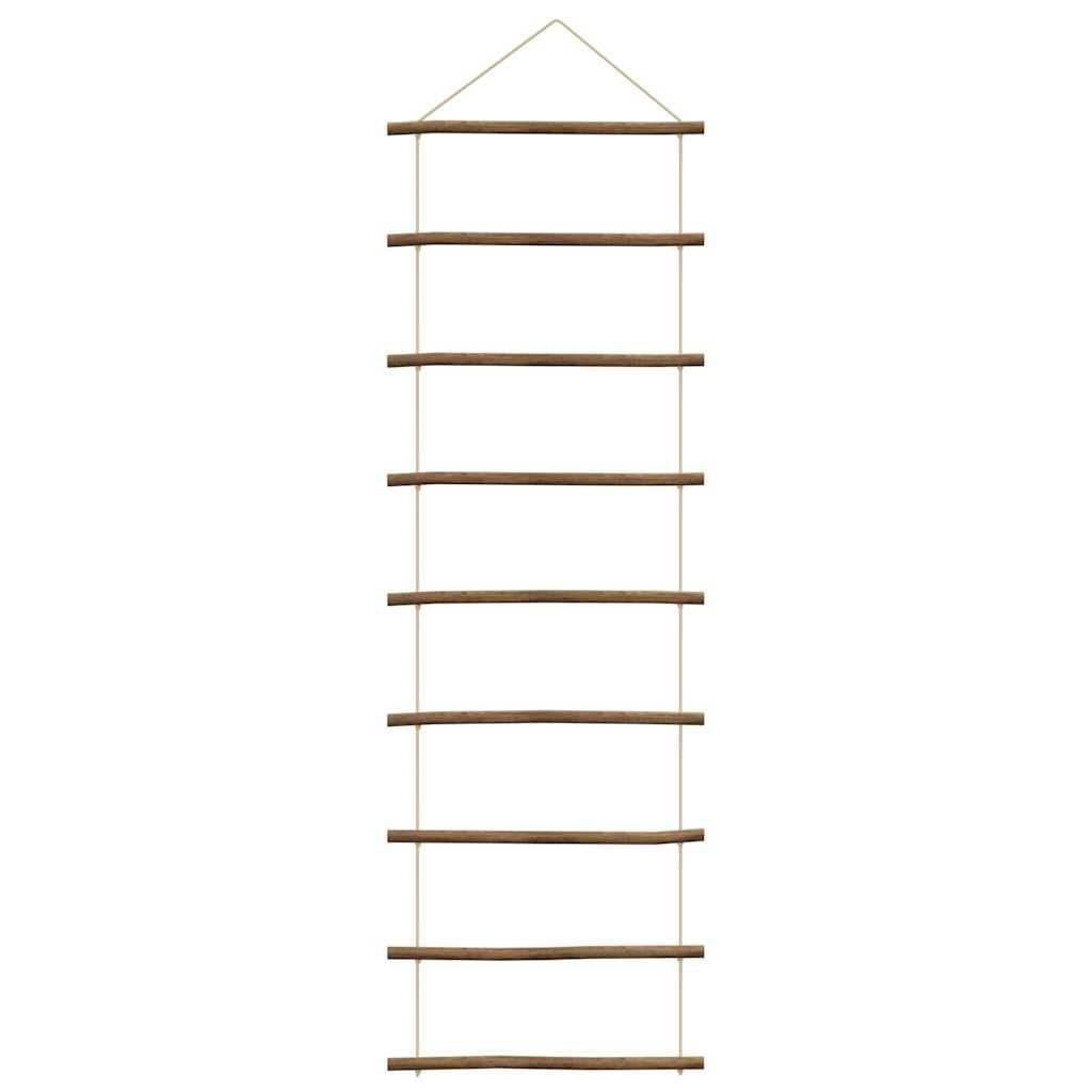 vidaXL Wanddekoration in Leiterform 50x150 cm Natürlicher Zweig