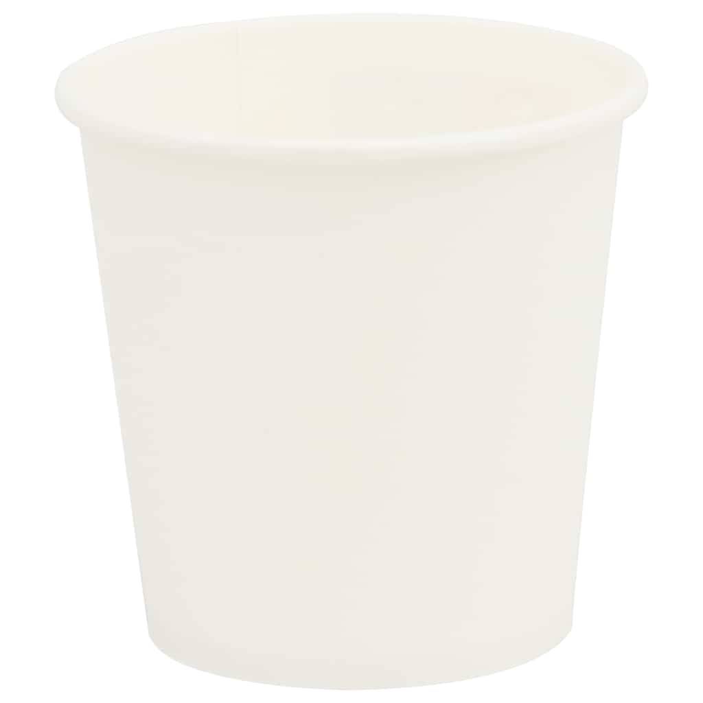 vidaXL Pappbecher mit Deckeln 1000 Stk. 4oz 100ml