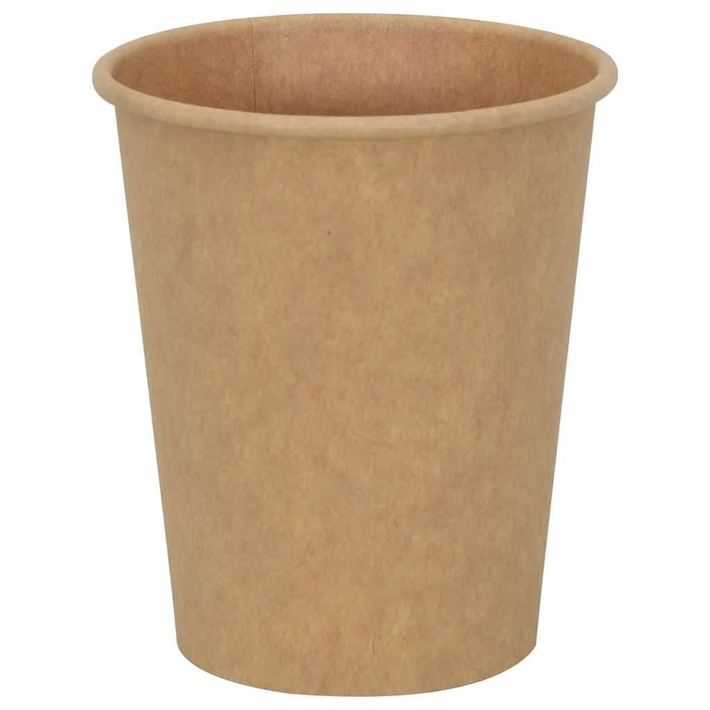vidaXL Pappbecher mit Deckeln 1000 Stk. 8oz 200ml