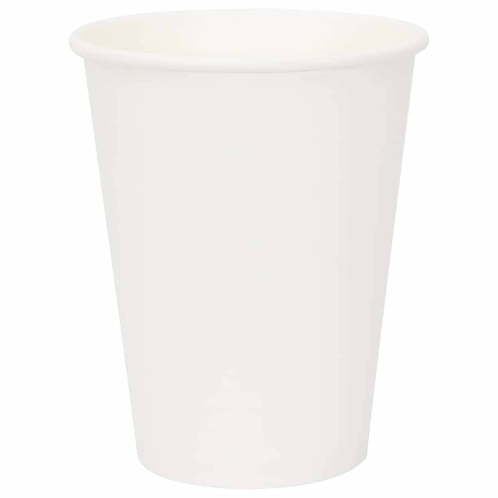 vidaXL Pappbecher mit Deckeln 1000 Stk. 12oz 300ml