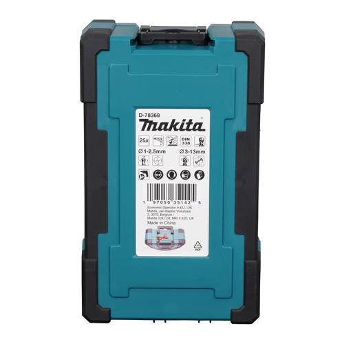 MAKITA D-78368 - HSS-GS Metallbohrer-Set (Durchmesser: 1,00 - 13,0mm | 25-teilig)