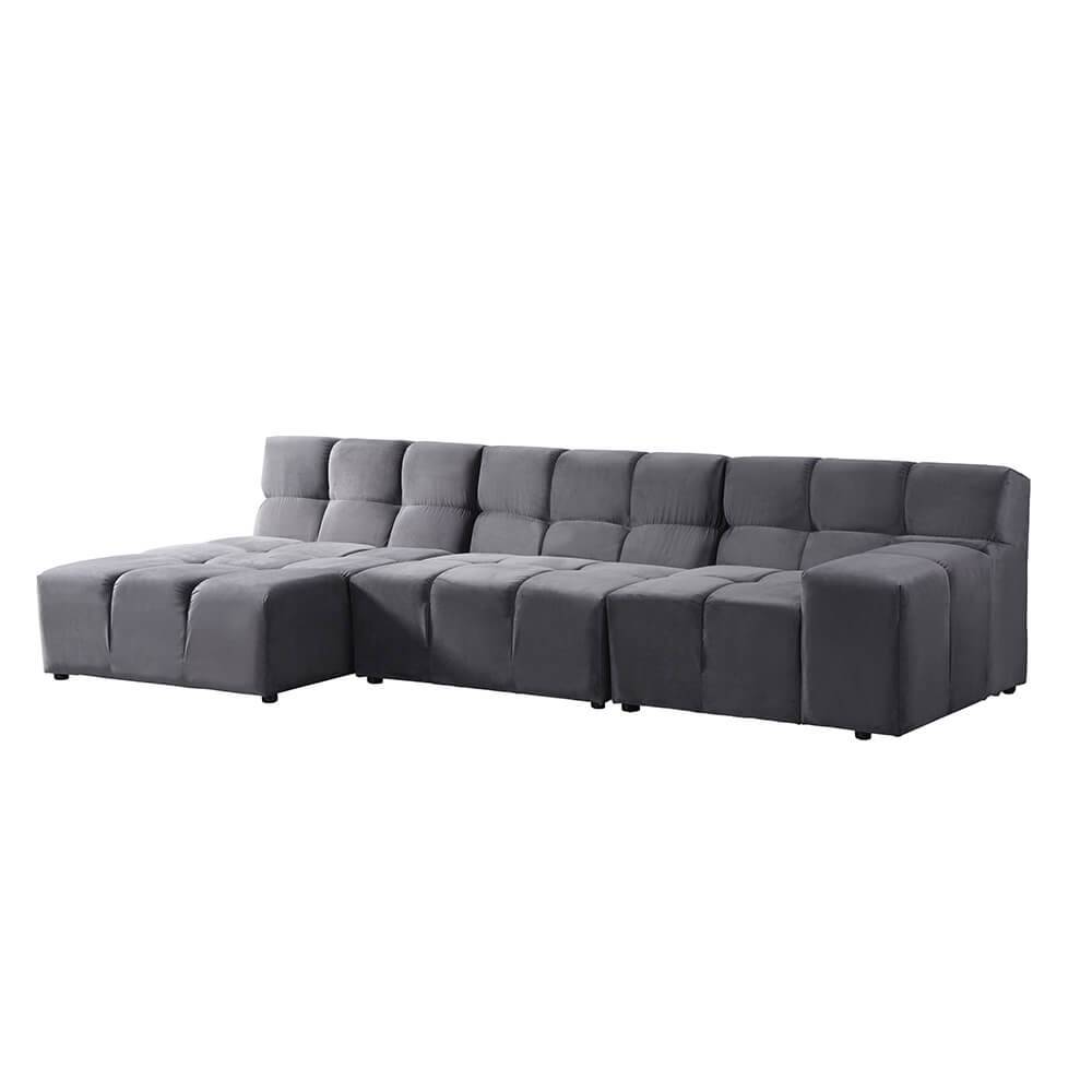 MODULARES SOFA ORLENA XL - LINKS - Farbe: Anthrazit, Größe: XL - Links