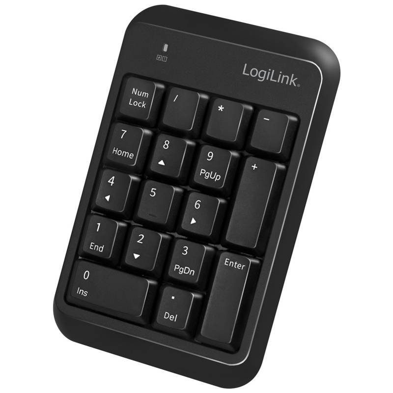 Logilink Keypad Bluetooth, mit 17 Tasten, V5.1, schwarz Eingabe / Ausgabe Mäuse & Tastaturen