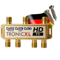 Premium 6-fach Sat Splitter Antennen Verteiler für Fernseher Signalteiler Signalverteiler Kabelfernsehen DVBC 3D 4K HD Premium 6-fach Sat Splitter Antennen Verteiler für Fernseher Signalteiler Signalverteiler Kabelfernsehen DVBC 3D 4K HD