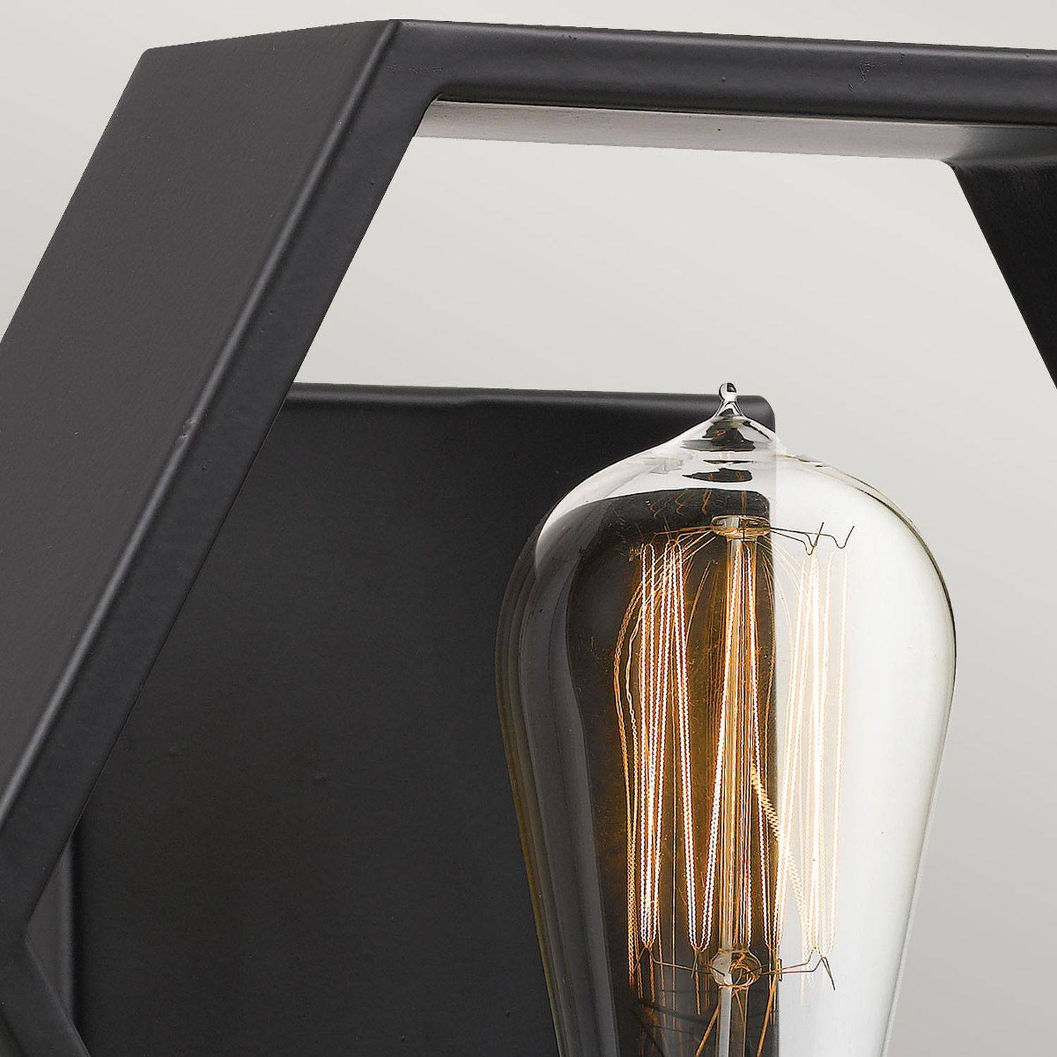 Licht-Erlebnisse LE121048 Wandlampe Quito E27 aus Stahl in Schwarz Gold Wandleuchte