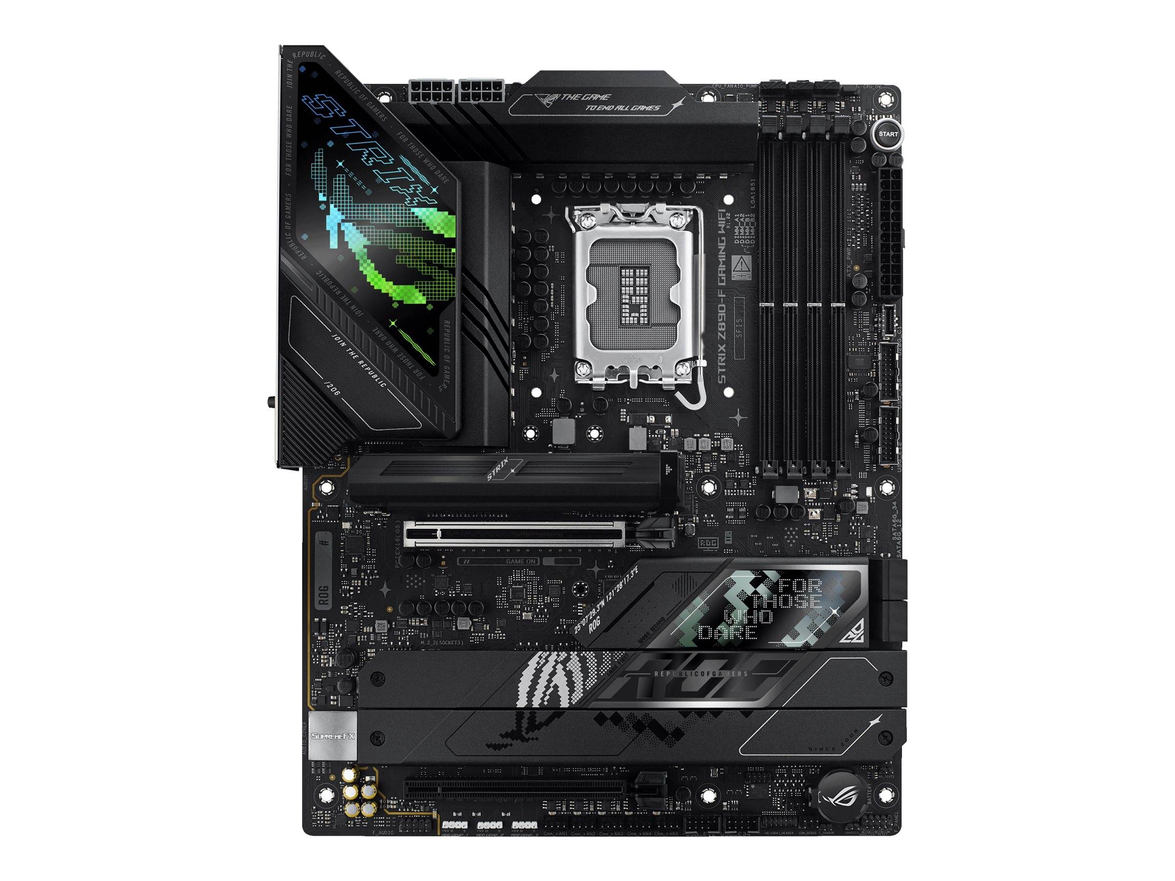 ASUS ROG STRIX Z890-F GAMING WIFI - Motherboard - ATX - LGA1851-Sockel - Z890 Chipsatz - USB-C 3.2 Gen 2x2, USB 3.2 Gen 1, USB 3.2 Gen 2, USB-C 3.2