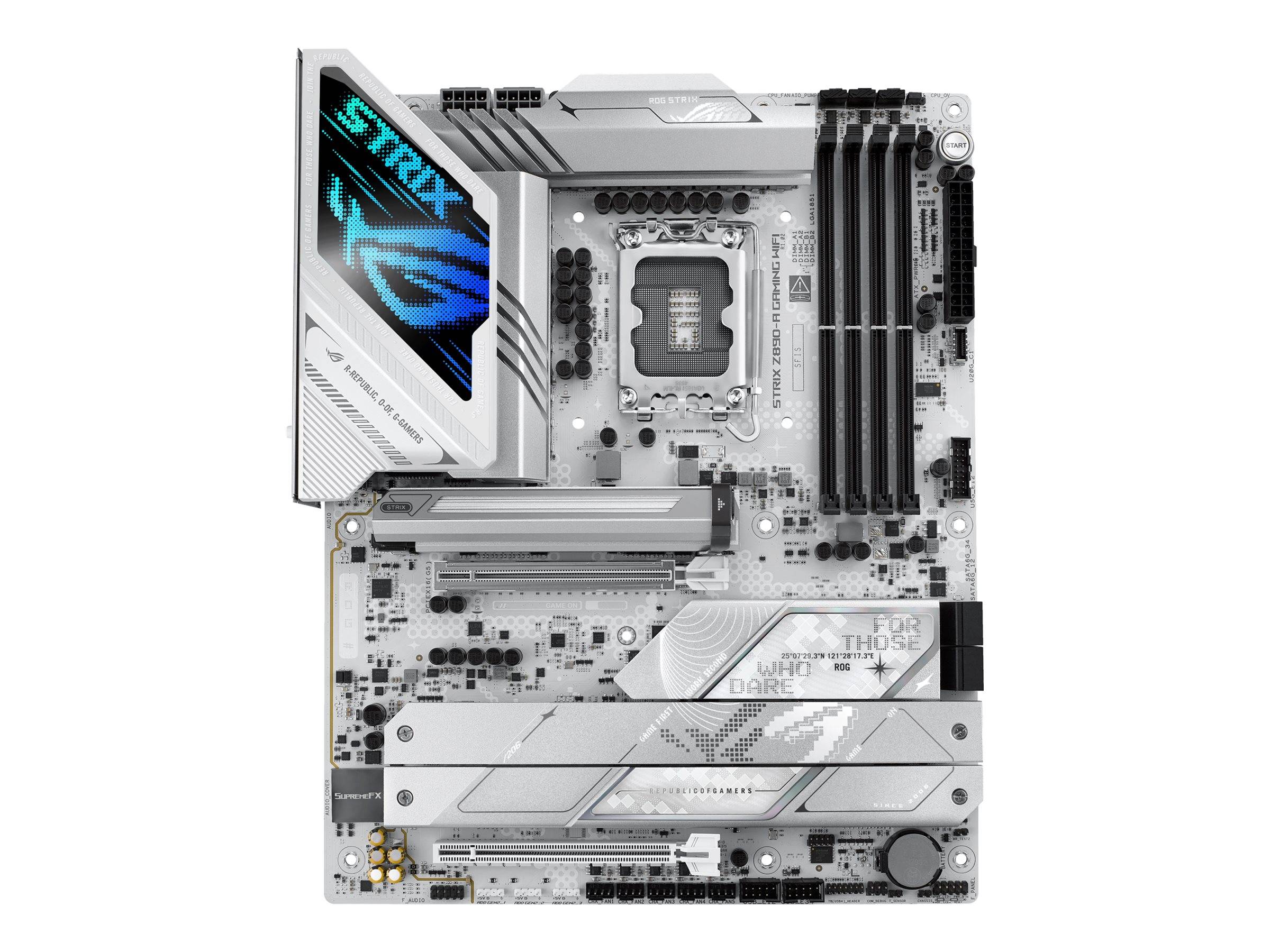 ASUS ROG STRIX Z890-A GAMING WIFI - Motherboard - ATX - LGA1851-Sockel - Z890 Chipsatz - USB-C 3.2 Gen 2x2, USB 3.2 Gen