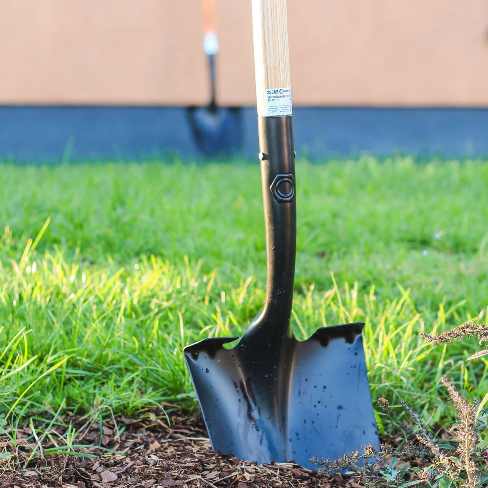FRONTTOOL Spatenschaufel 2in1 Holzstiel