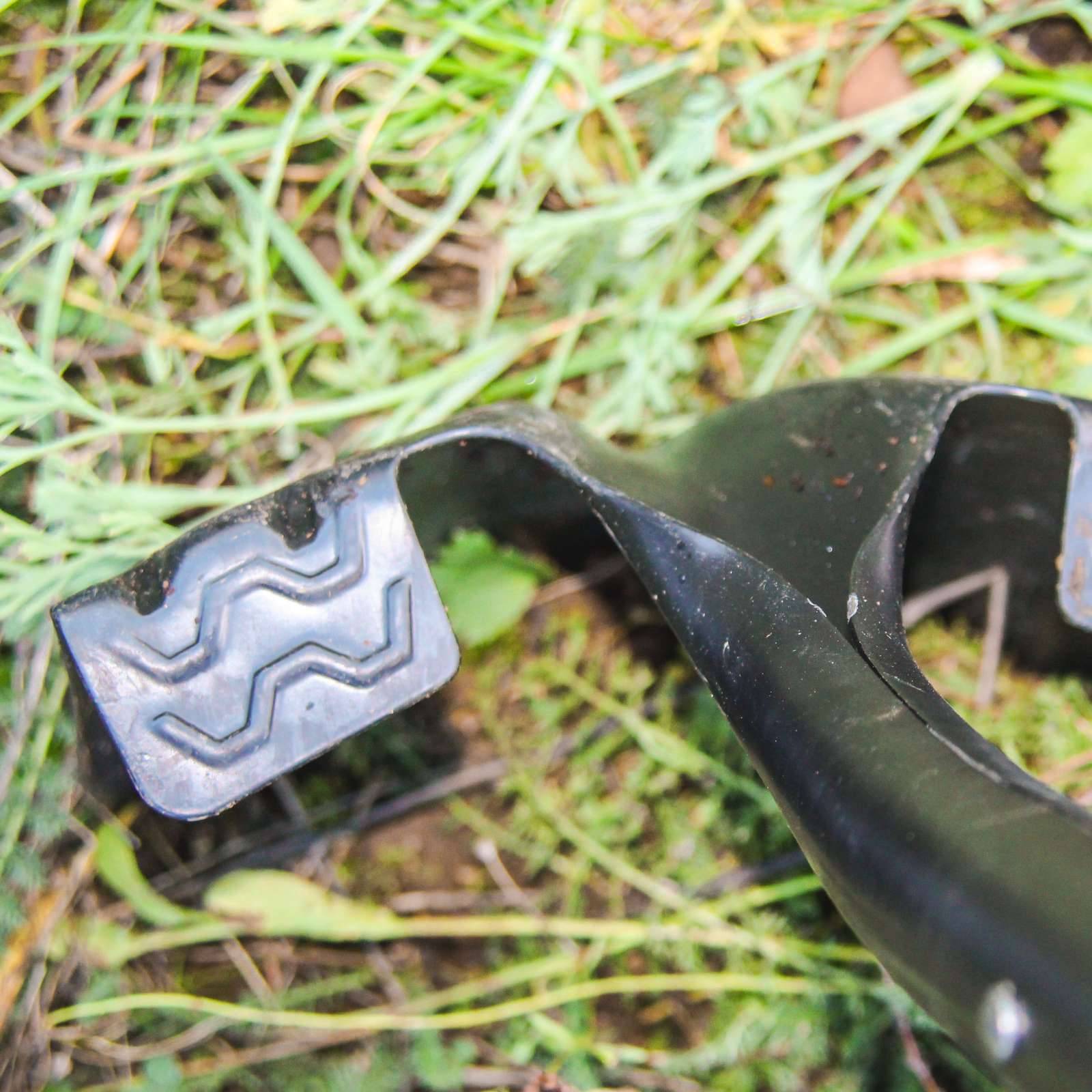 FRONTTOOL Spatenschaufel 2in1 Fiberglasstiel D-Griff