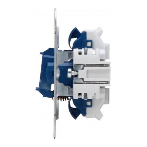 KOPP 508500008 - Unterputz Jalousieschalter-Sockel (ohne Abdeckung | 250V | 10A | IP20) - aluminium