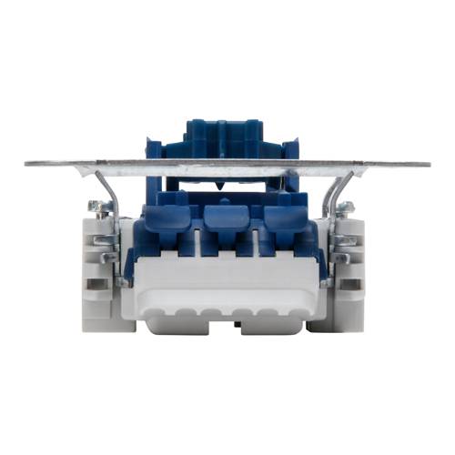 KOPP 507700003 - Unterputz Kreuzschalter-Sockel (ohne Abdeckung | 250V | 10AX | 10A | IP20) - aluminium