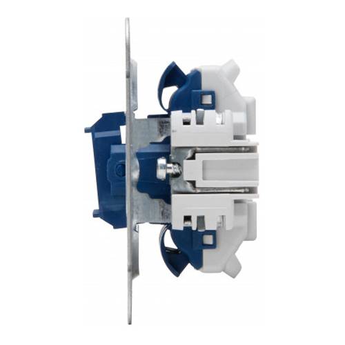 KOPP 507300001 - Unterputz Wechsel/Wechselschalter-Sockel (ohne Abdeckung | 250V | 10AX | 10A | IP20) - aluminium