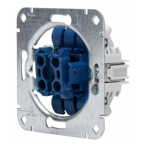 KOPP 507300001 - Unterputz Wechsel/Wechselschalter-Sockel (ohne Abdeckung | 250V | 10AX | 10A | IP20) - aluminium