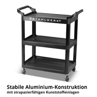 STAHLWERK Werkzeugwagen TC-92 ST mit 100 kg Tragkraft Werkstattwagen Rollwagen STAHLWERK Werkzeugwagen TC-92 ST mit 100 kg Tragkraft Werkstattwagen Rollwagen