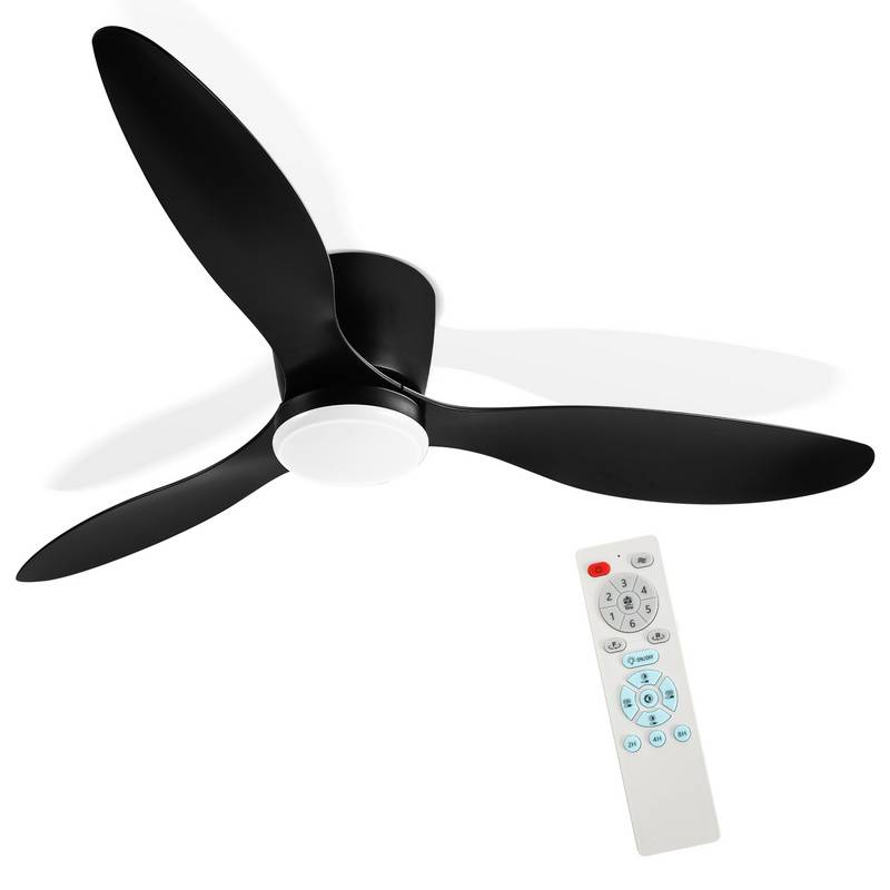 Deckenventilator Ø 132cm mit Beleuchtung und Fernbedienung Sommer/Winter für Schlafzimmer