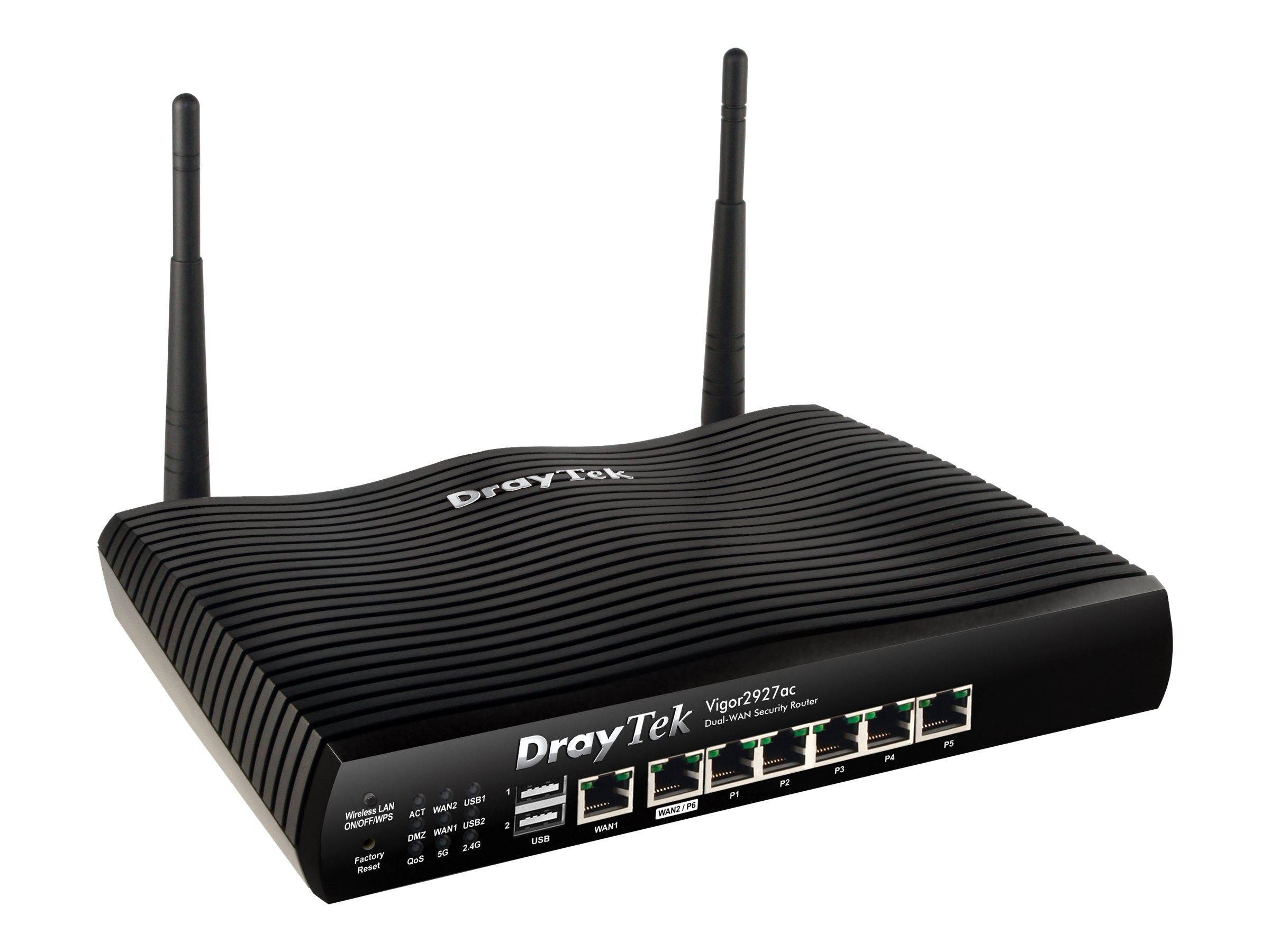 DrayTek Vigor 2927ac WLAN-AC SecureRouter DUAL-WAN retail Multimedia-Technik Wireless Router