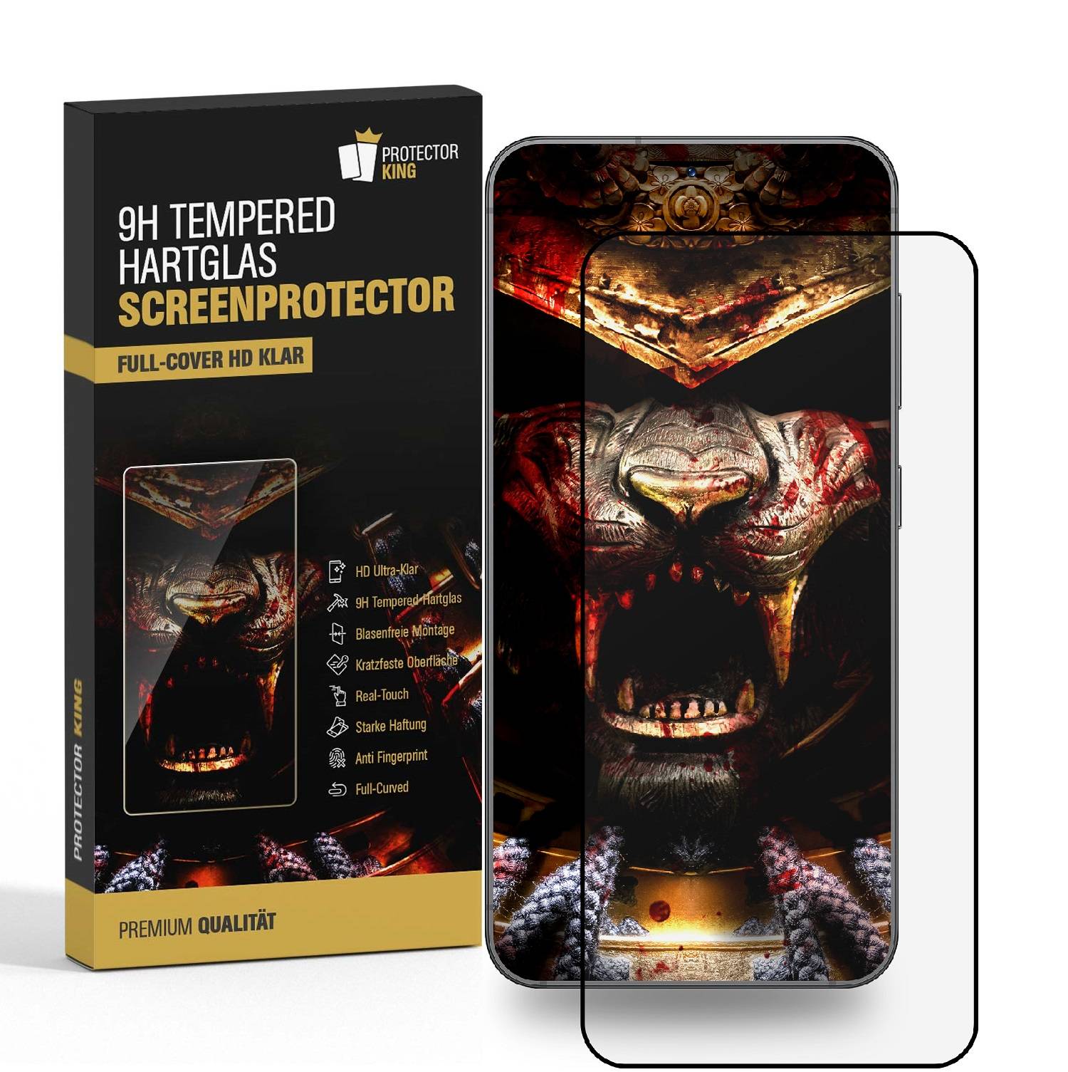 2x 9H Panzerglas für Samsung Galaxy S24 FE FULL COVER 3D KLAR echtes Tempered Glass Panzerfolie Displayschutz Schutzglas Hartglas Schutzfolie
