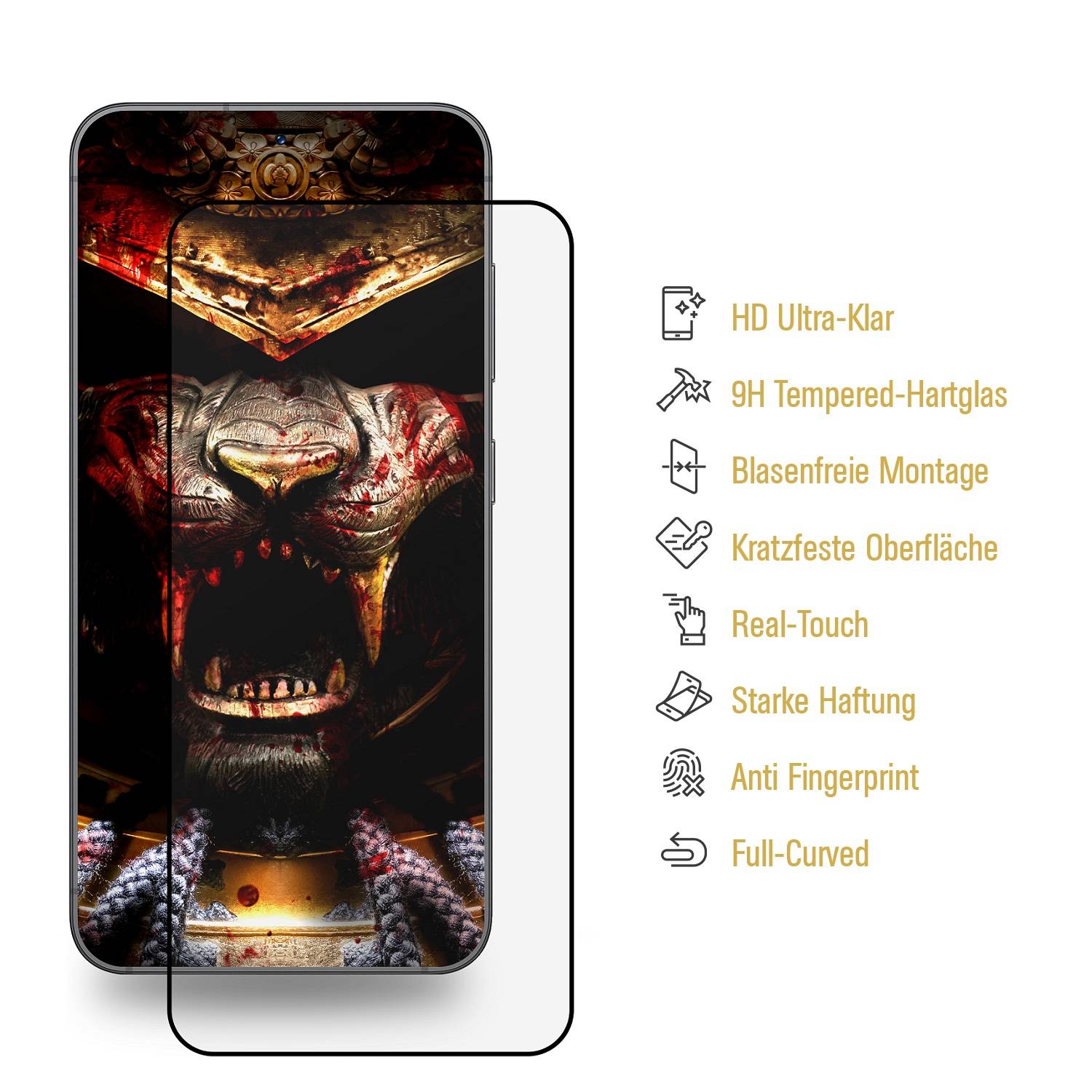 2x 9H Panzerglas für Samsung Galaxy S24 FE FULL COVER 3D KLAR echtes Tempered Glass Panzerfolie Displayschutz Schutzglas Hartglas Schutzfolie