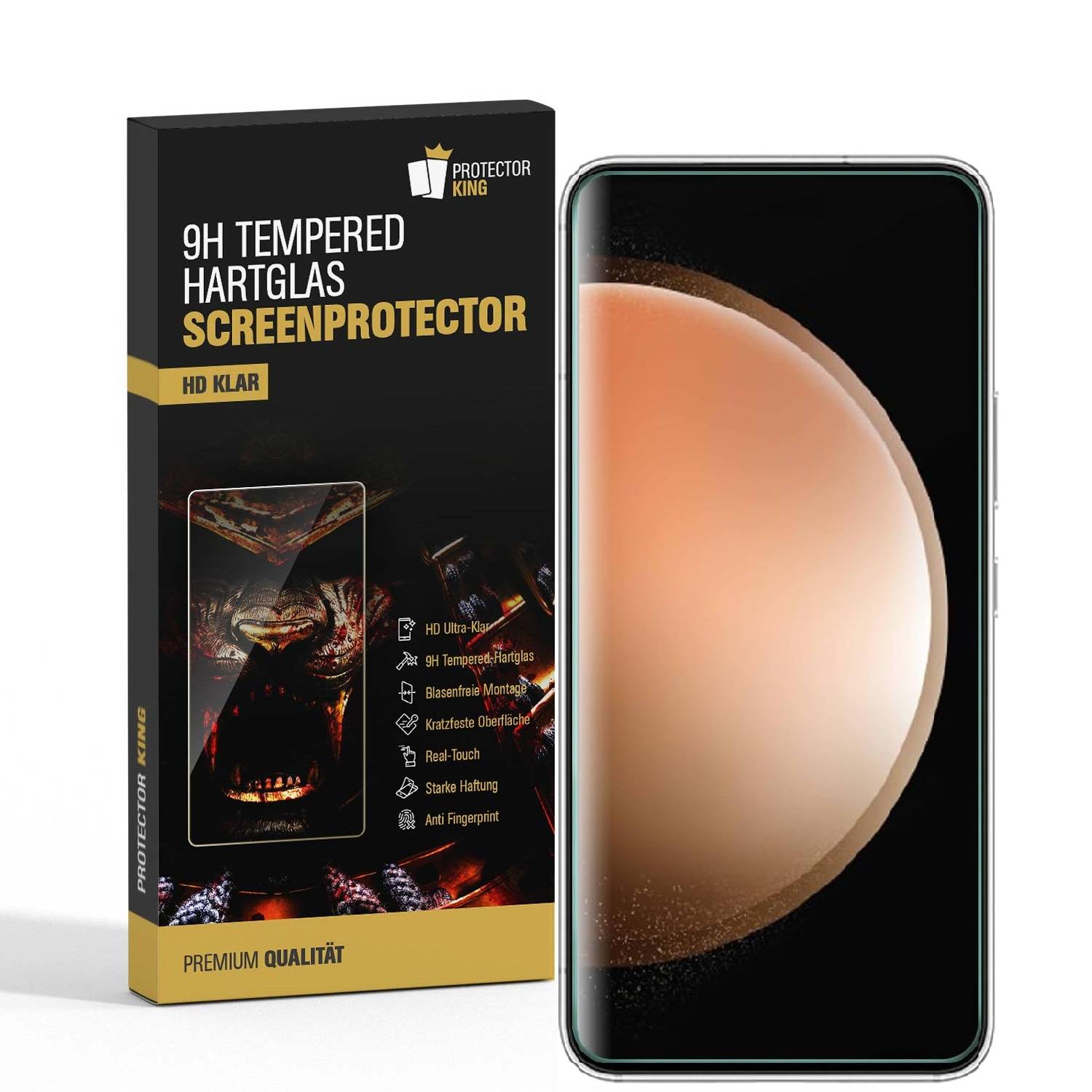 3x 9H Panzerglas für Samsung Galaxy S24 FE 3D KLAR Nano-Glass Displayschutz Schutzglas Schutzfolie Panzerfolie Screen-Protector ANTI-SHOK