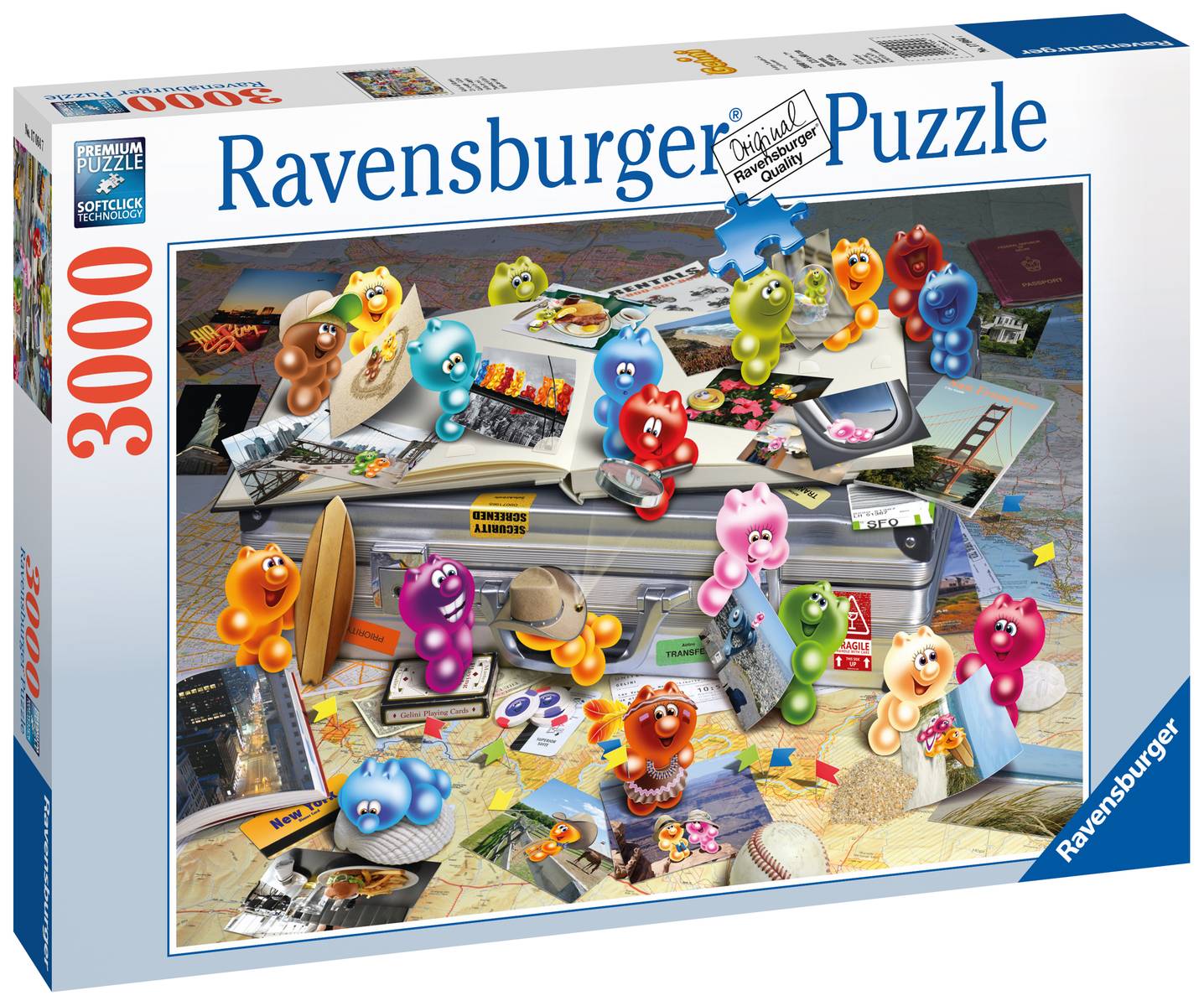 Ravensburger, Gelini auf Reisen 3000 Teile Puzzle