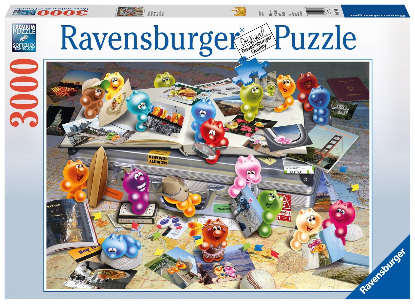 Ravensburger 17064 Gelini auf Reisen 3000 Teile Puzzle