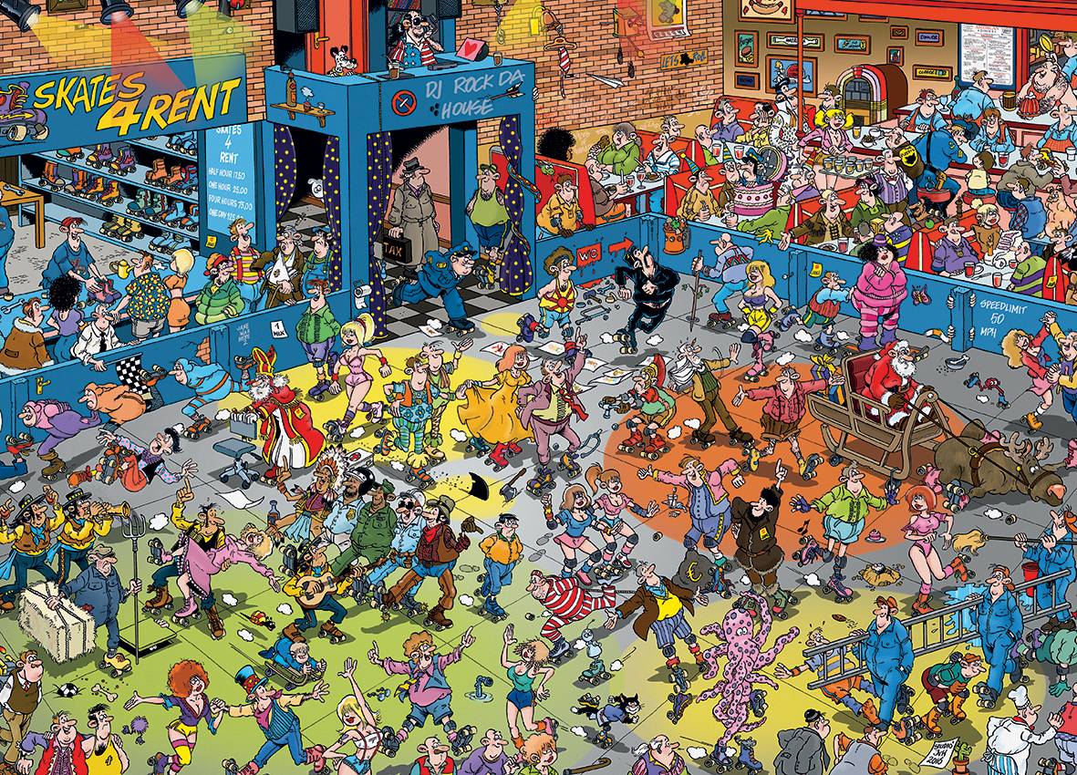 Jan van Haasteren Roller Disco 1000 Teile Puzzle