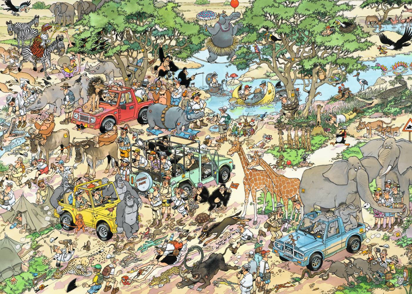 Jumbo Spiele 1119800123 Jan van Haasteren Safari 1000 Teile Puzzle