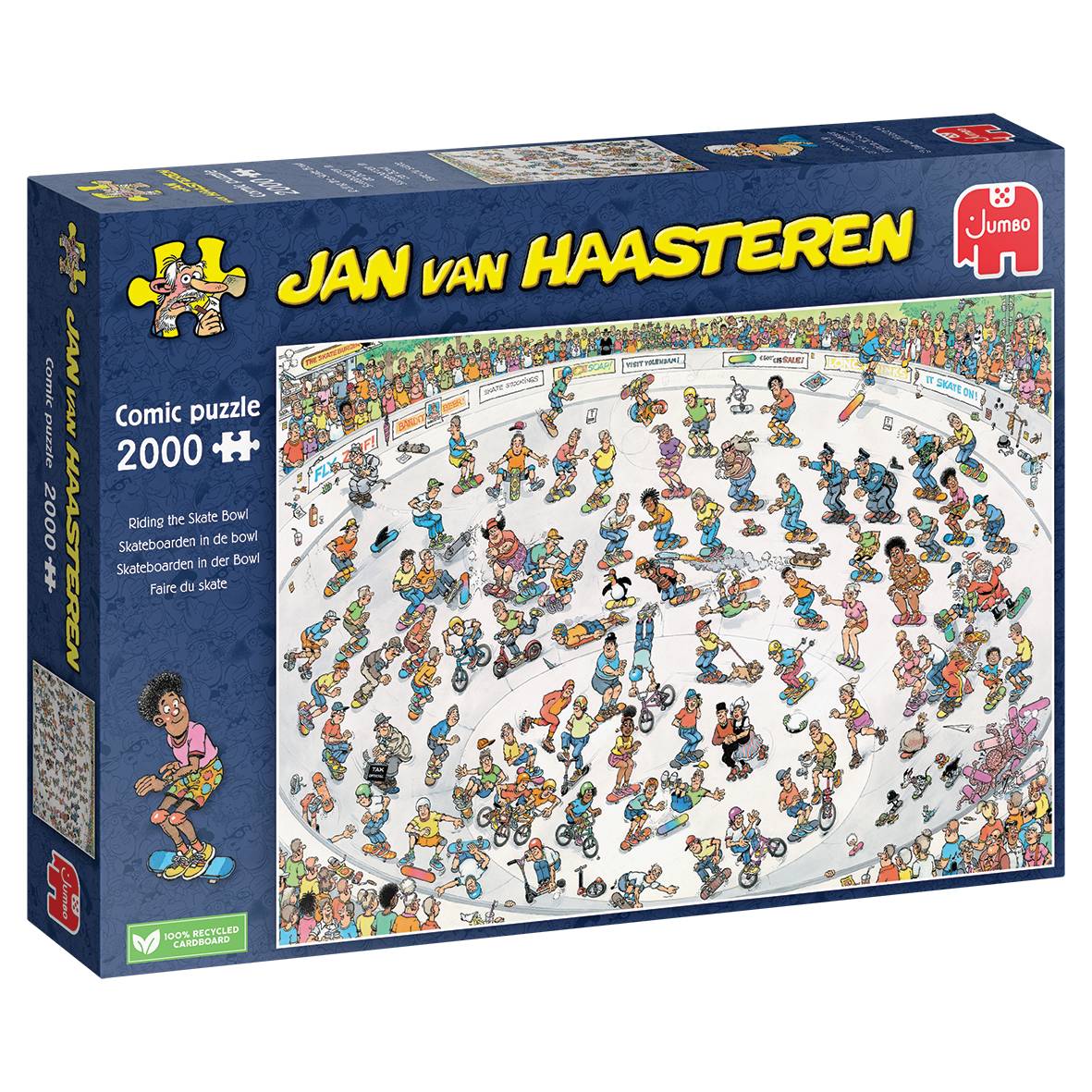Jan van Haasteren Skateboarden in der Bowl 2000 Teile Puzzle